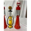 Image 3 : 4 Miniature Replica Gas Pumps, 3 Ceramic/Metal, Great Display Items