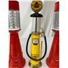 Image 4 : 4 Miniature Replica Gas Pumps, 3 Ceramic/Metal, Great Display Items