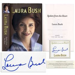 Laura Bush Signed ''Spoken From the Heart'' Book