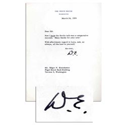 Dwight Eisenhower Typed Letter Signed as President