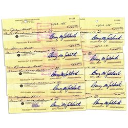 10 Checks Signed by Conservative Icon Barry Goldwater