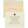 Image 1 : Herbert Hoover White House Invitation. Rare