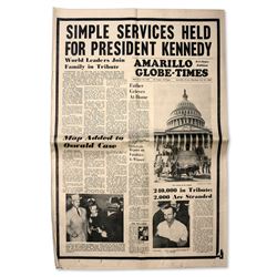 JFK Assassination Amarillo Globe-Times from 25 Nov