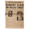 Image 1 : JOHN F. KENNEDY SLAIN ON DALLAS STREET NEWSPAPER
