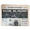 Image 2 : 11/22/63 Ft. Worth Newspaper ''Welcome Mr. President''
