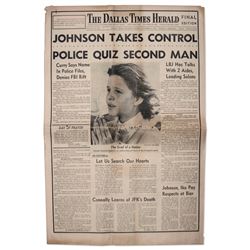 ''The Dallas Times-Herald'' From 23 November 1963