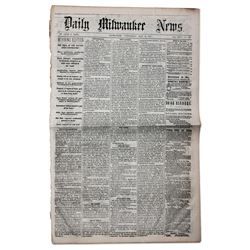 1865 Abraham Lincoln Assassination Trial Newspaper