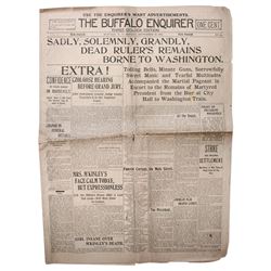 William McKinley Assassination Buffalo Newspaper!