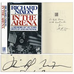 Richard Nixon ''In the Arena'' Signed Book 1st Edition