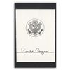 Image 1 : Ronald Reagan Signed Presidential Bookplate -- With JSA