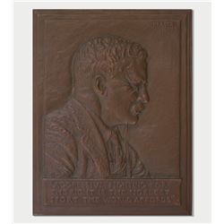 James Earle Fraser Theodore Roosevelt Bronze Plaque