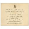 Image 1 : Theodore Roosevelt 1903 White House Invitation