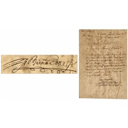 General King Charles XIV John of Sweden Letter Signed