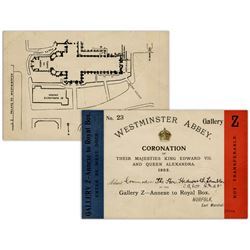 Admission Card to the Coronation of King Edward VII