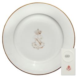 Napoleon III Royal China Plate From Tuileries Palace