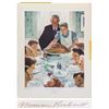 Image 1 : Norman Rockwell Signed ''Freedom From Want'' Poster