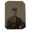 Image 1 : Tintype Uniformed Solider Late 1800's