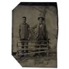 Image 1 : 19th Century Tintype Photo Two Pistoled Men