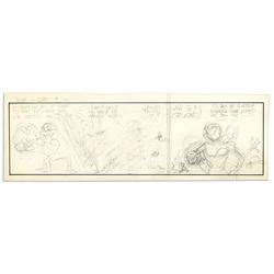 Al Capp Li'l Abner Unfinished Hand-Drawn Comic Strip