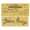 Image 1 : Zane Grey 1937 Holograph Original Check Hand Signed