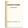 Image 4 : Eugene O'Neill Signed Limited Edition Lazarus Laughed