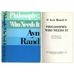 ''Philosophy: Who Needs It?'' Ayn Rand 1982 Book