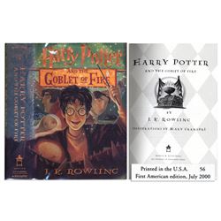 ''Harry Potter and the Goblet of Fire'' 1st US Edition