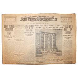 ''San Francisco Examiner'' Earthquake Newspaper 5/9/1906