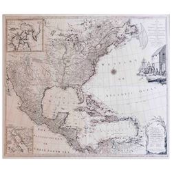 Lotter New and Correct Map of North America 1784