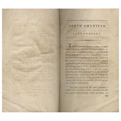 Robert Morris 1795 Prospectus for North American Land