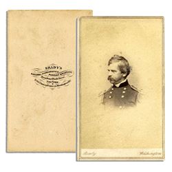 Union General Nathaniel Banks CDV Brady Backstamp