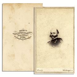 Ambrose Burnside CDV w Mathew Brady Backstamp