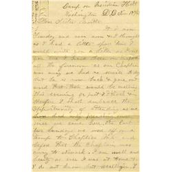 Union Soldier Autograph Letter Signed Civil War ID