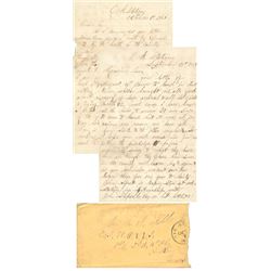 Two 1865 Post-Civil War Letters Farm Farming