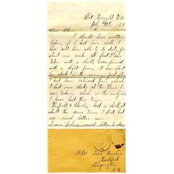 New York 13th Artillery Autograph Letter Civil War ID