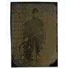 Image 1 : Tintype Civil War Photo Uniformed Union Soldier Chevron