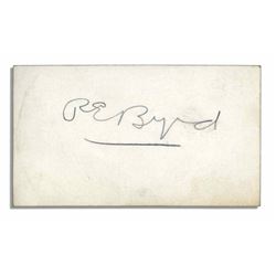 Richard Byrd Signed Arctic Explorer Signature