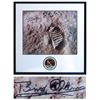 Image 1 : Buzz Aldrin Signed 20'' x 16'' Photo of Moon Footprint