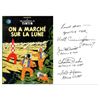 Image 1 : Tintin on Moon Book Signed by Five Apollo Astronauts