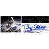 Image 1 : Buzz Aldrin Michael Collins Signed 20'' x 16'' Moon Photo