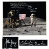 Image 1 : John Young and Charlie Duke Signed Photo