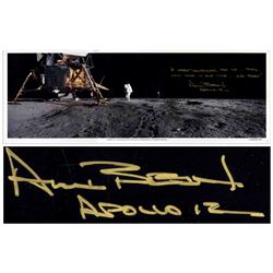 Alan Bean Signed 23.5'' x 8.5'' Panoramic Photo Zarelli