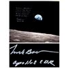 Image 1 : Frank Borman Signed 20 x 16 Photo re Moon Visits