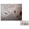 Image 1 : Gene Cernan Signed 20 x 16 Photo w Handwritten Quote