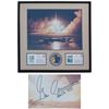 Image 1 : Gene Cernan Signed 19.5''x16'' Photo of Apollo 17 Rocket