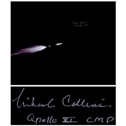 Michael Collins Signed Apollo 11 Rocket 20'' x 16'' Photo