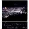 Image 1 : Michael Collins Signed 20'' x 16'' Photo of the Moon