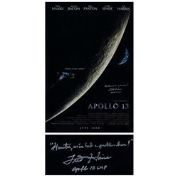 Fred Haise Signed Apollo 13 Poster -- ''Houston problem''