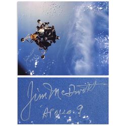 James McDivitt Signed 20'' x 16'' Photo of Apollo 9