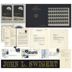 Jack Swigert Owned Apollo 8 Commemorative Stamps w/LOA